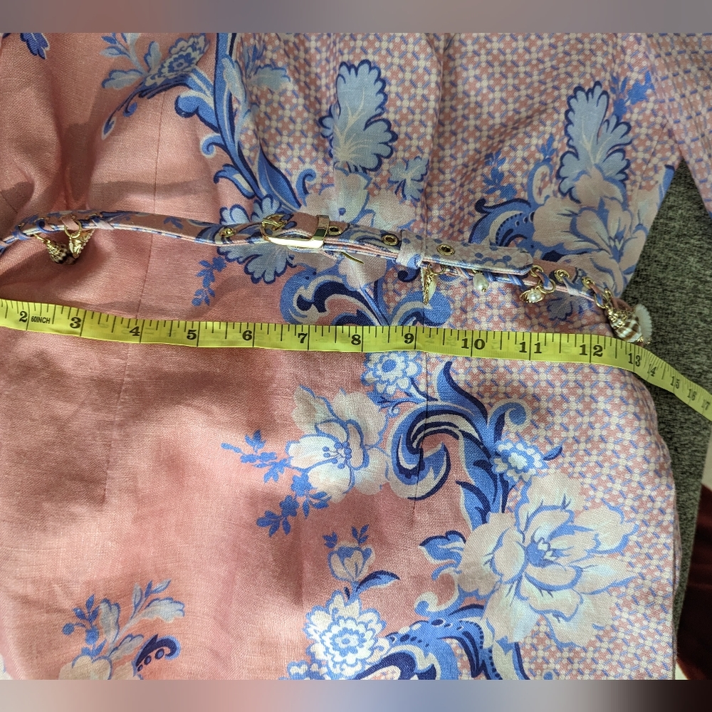Zimmermann Linen Puff-Sleeve Postcard Minidress - Picture 10 of 12
